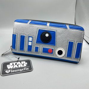 Loungefly Star Wars R2-D2 R2D2 Saffiano Faux Leather Wallet NWT
